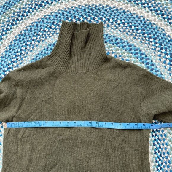 Peruvian Connection Green Wool Turtleneck Sweater Women’s Size XS - Picture 4 of 6